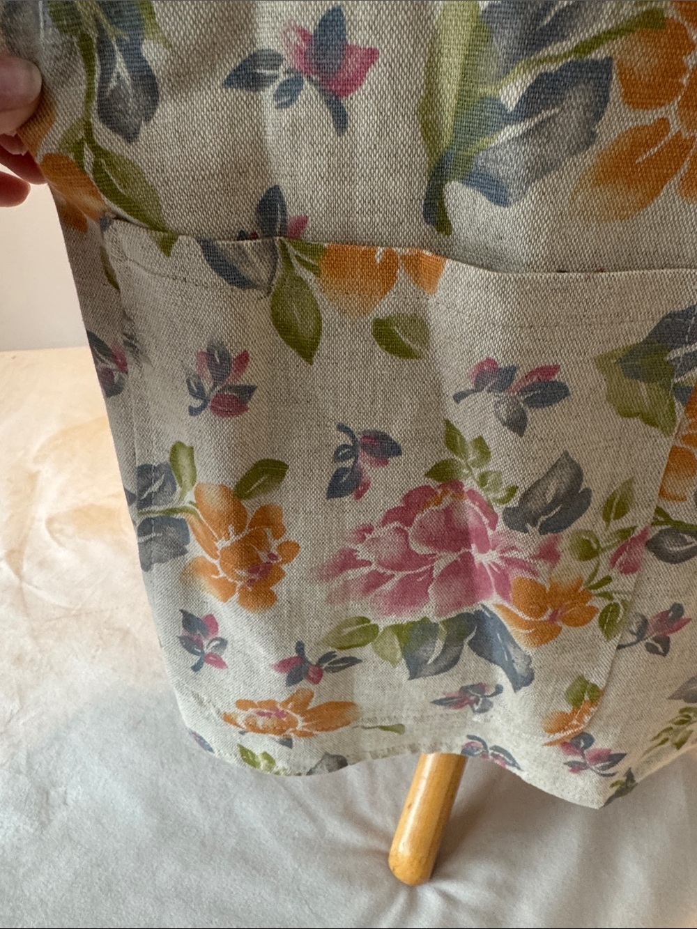 Vintage LL Bean Floral Pastel Linen-Blend Blazer - Cream Multi, sz 12 - Picture 4 of 13